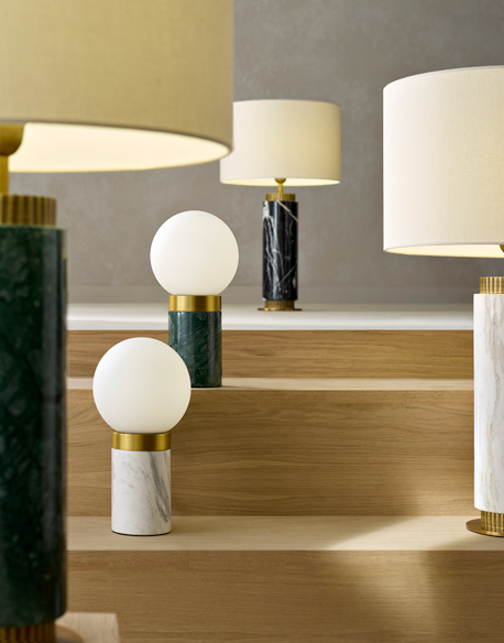 Dolomite and Sierra table lamps