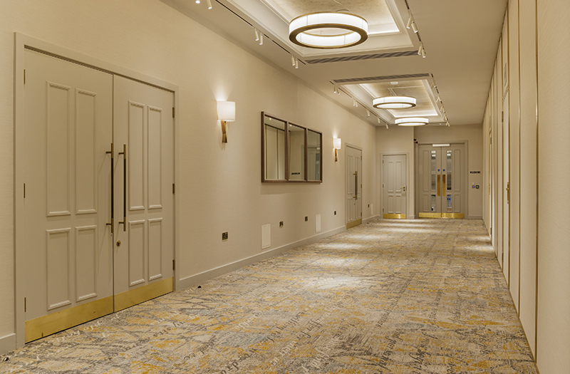 Chelsom corridor lighting at The Memoir Club